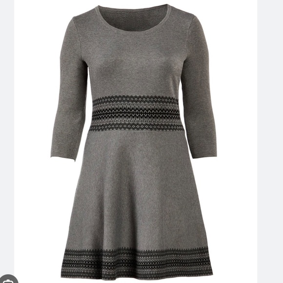 Taylor Gray & Black Sweater Dress - Picture 3 of 8